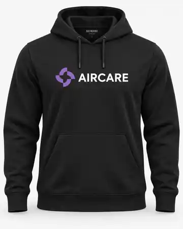 AIRCARE Core Fleece Hoodie — Black